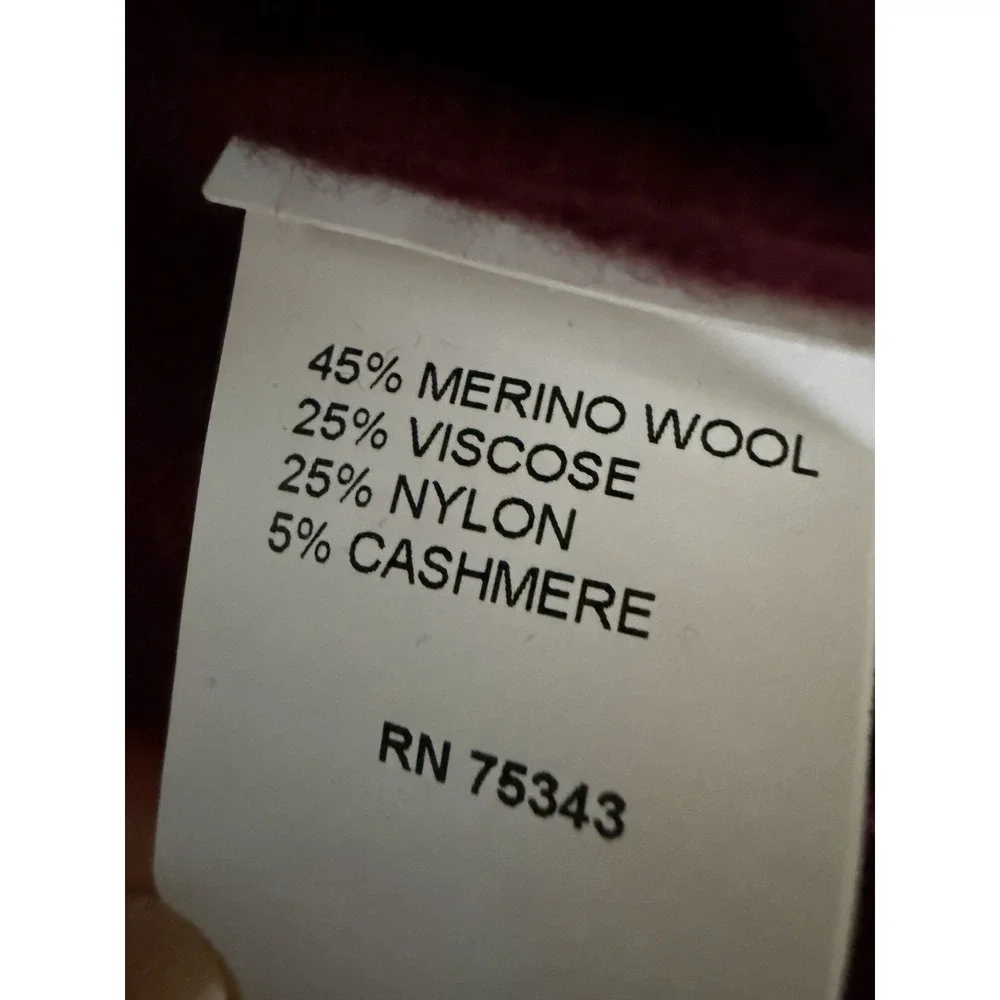 Filippo Riberti Wool Cashmere Blend Sweater Made Italy Men Size M Red Quiet Luxe